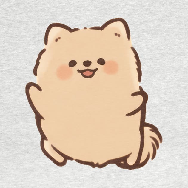 Cute Pomeranian Dancing Pusheen Style by SundayDonuts